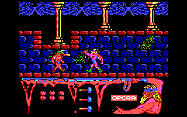 Ulises IBM PC/Compatibles Screenshot: Attacking an opponent.