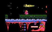 Ulises for IBM PC/Compatibles - Ducking under a fiery attack.