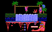 Ulises for IBM PC/Compatibles - Climbing over a waterfall...