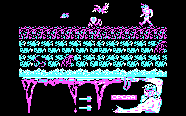 Ulises IBM PC/Compatibles Screenshot: I've been turned into a pile of bones already!