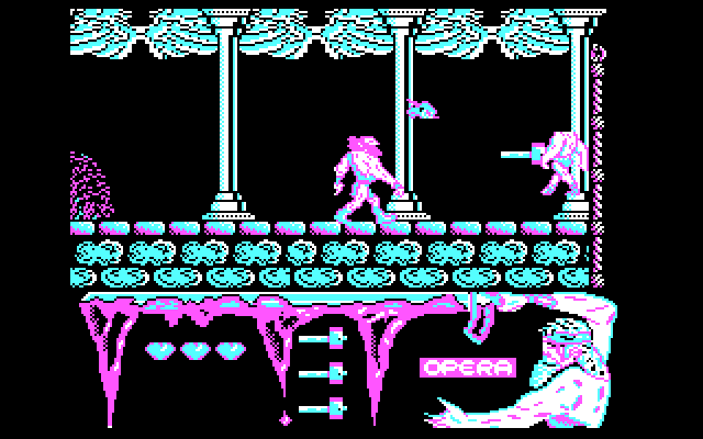 Ulises IBM PC/Compatibles Screenshot: Attacking an opponent...