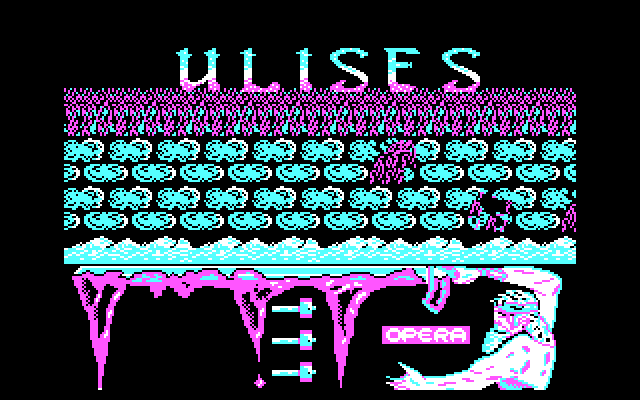 Ulises IBM PC/Compatibles Screenshot: Title screen.