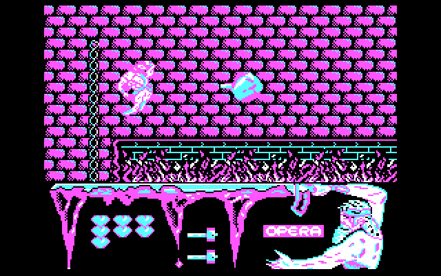 Ulises IBM PC/Compatibles Screenshot: Jumping up to the next area...