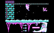 Ulises for IBM PC/Compatibles - Climbing my way across a rope.