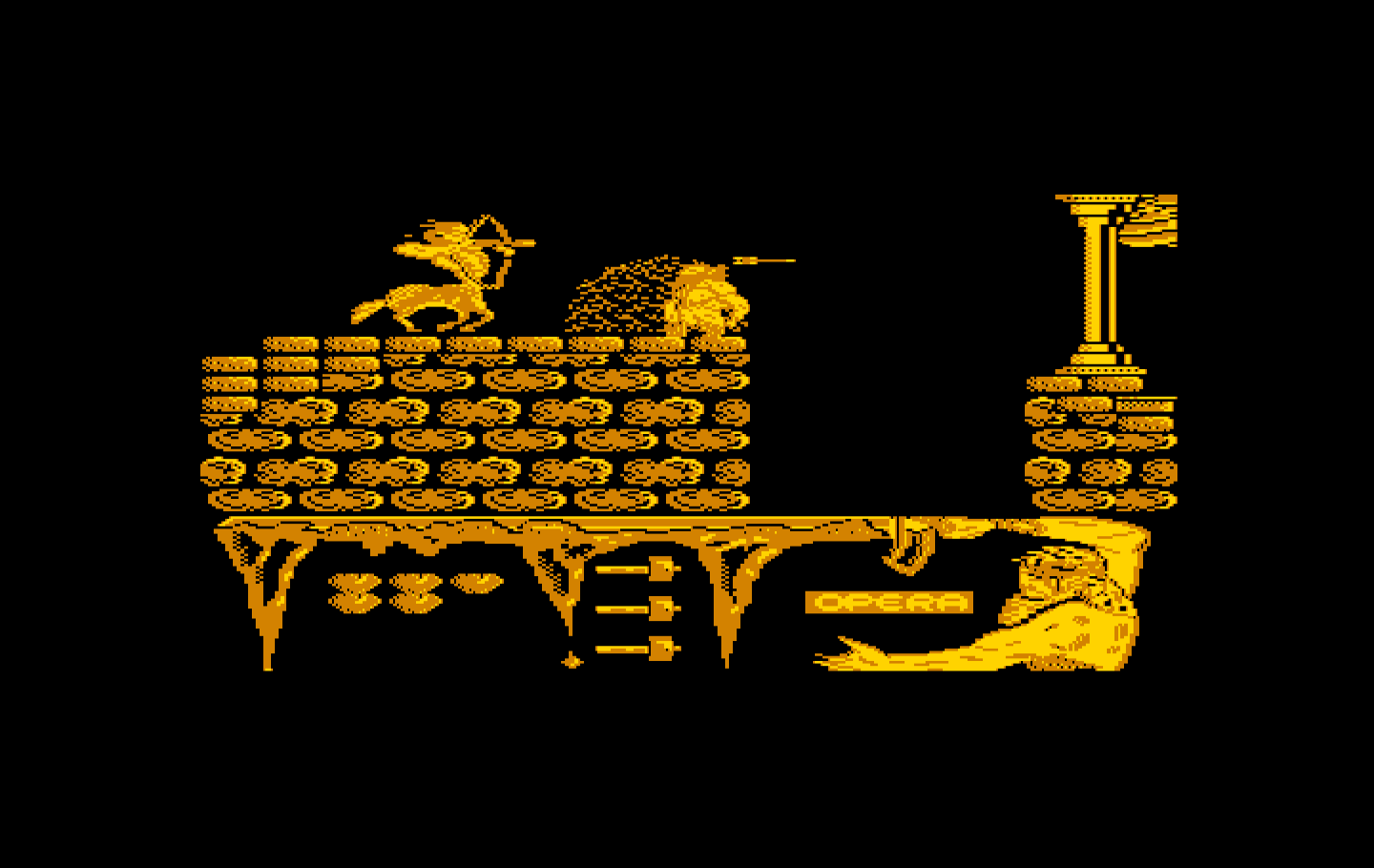 Ulises IBM PC/Compatibles Screenshot: Ducking an arrow...