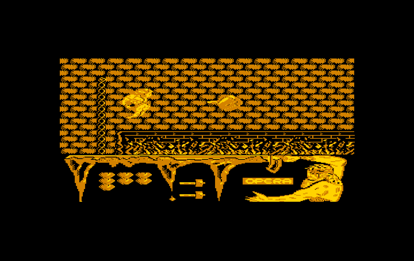 Ulises IBM PC/Compatibles Screenshot: Shoot these globes to deflect them away from you.