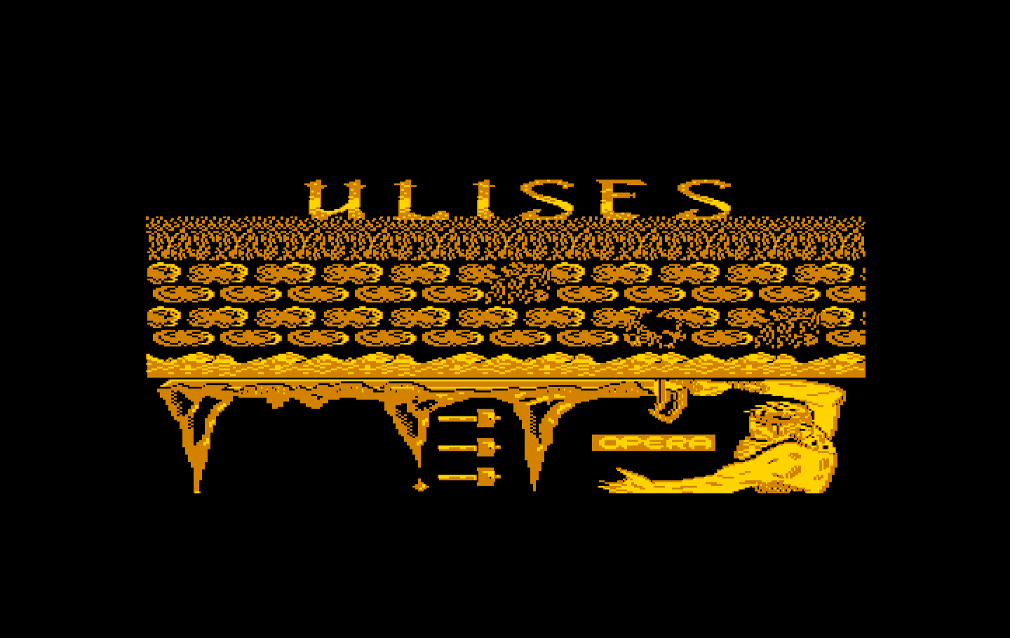Ulises IBM PC/Compatibles Screenshot: Title screen.