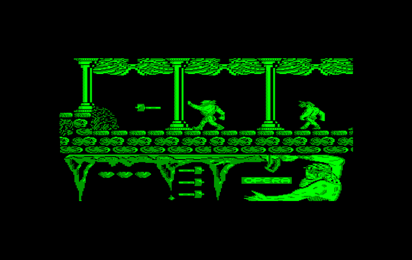 Ulises IBM PC/Compatibles Screenshot: On to the next area...watch out from behind!
