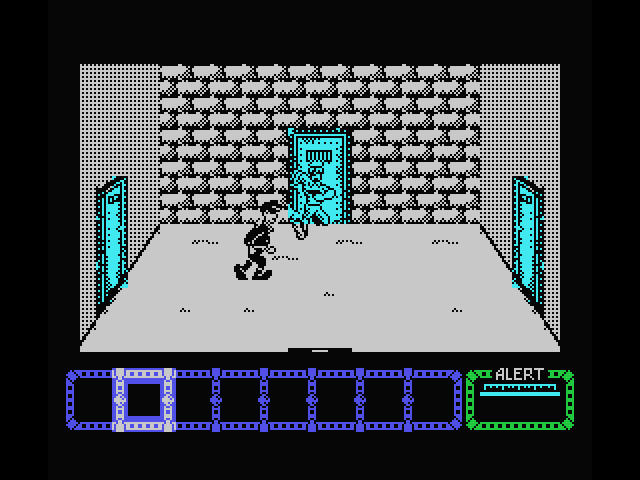 Dustin MSX Screenshot: Avoid the officers.