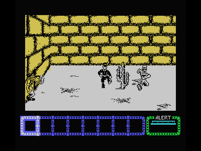 Dustin MSX Screenshot: Not much here, just another dead end...
