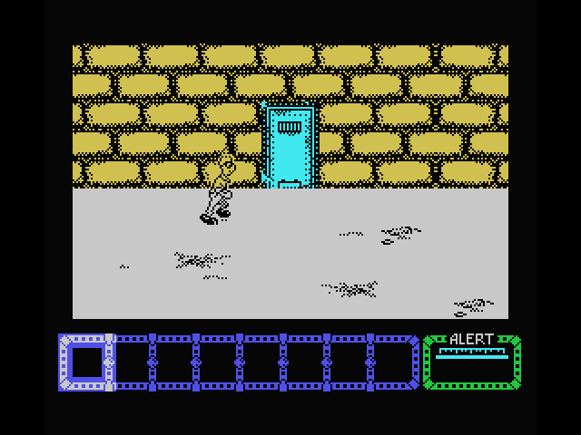 Dustin MSX Screenshot: Where does this door go?