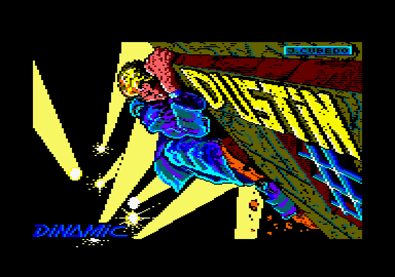 Dustin Amstrad CPC Screenshot: Loading screen.