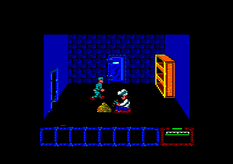 Dustin Amstrad CPC Screenshot: Exploring further...