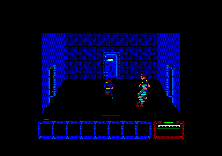 Dustin Amstrad CPC Screenshot: Cops are everywhere!