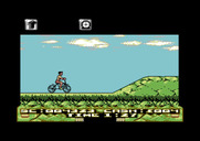 Mountain Bike Racer for Commodore 64 - Start of the second level.