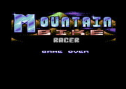 Mountain Bike Racer for Commodore 64 - Game over.