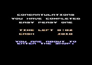 Mountain Bike Racer for Commodore 64 - Level completed!