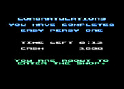 Mountain Bike Racer for Atari 8-bit - Level completed!