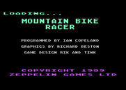 Mountain Bike Racer for Atari 8-bit - Loading screen.