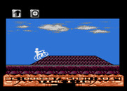 Mountain Bike Racer for Atari 8-bit - On to the second level.