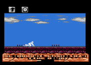 Mountain Bike Racer for Atari 8-bit - I crashed on these spikes.