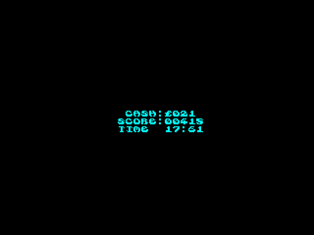 Mountain Bike Racer ZX Spectrum Screenshot: Level completed!