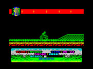 Mountain Bike Racer for ZX Spectrum - Game start.