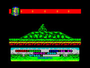 Mountain Bike Racer for ZX Spectrum - One of the larger hills.