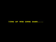 Mountain Bike Racer for ZX Spectrum - Game over.