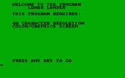 Rocket Lander for IBM PC/Compatibles - Welcome to Lunar Lander!