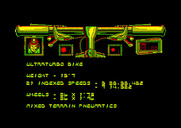 Mountain Bike Racer for Amstrad CPC - Equipment information.