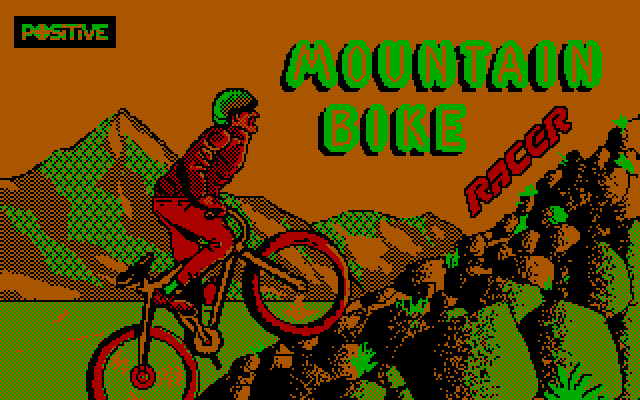 Mountain Bike Racer IBM PC/Compatibles Screenshot: Loading screen.
