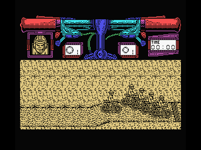 Mountain Bike Racer MSX Screenshot: Game start.