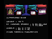 Mountain Bike Racer for MSX - Equipment information.