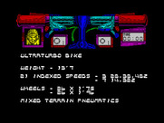 Mountain Bike Racer for ZX Spectrum - Equipment information.