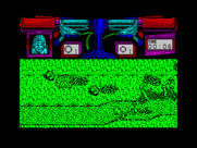 Mountain Bike Racer for ZX Spectrum - The race begins...and I've crashed already.