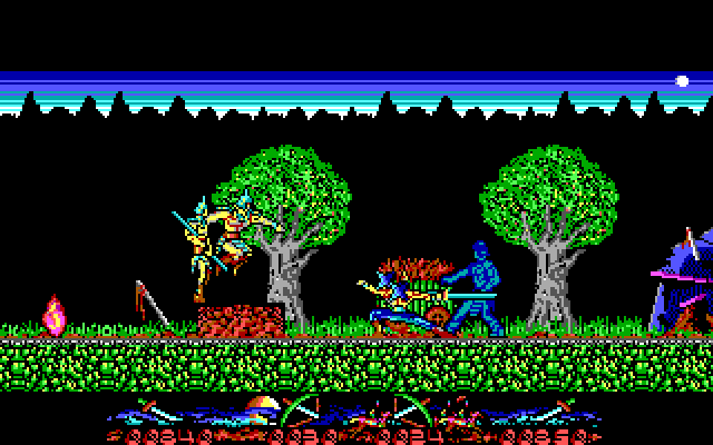 Genghis Khan IBM PC/Compatibles Screenshot: One enemy destroyed, more to go...