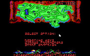 Genghis Khan for IBM PC/Compatibles - The main menu.