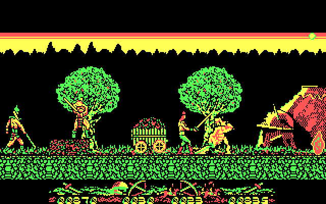 Genghis Khan IBM PC/Compatibles Screenshot: I'm surrounded!