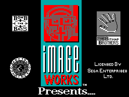 Xenon 2: Megablast Sega Master System Screenshot: Image Works presents...