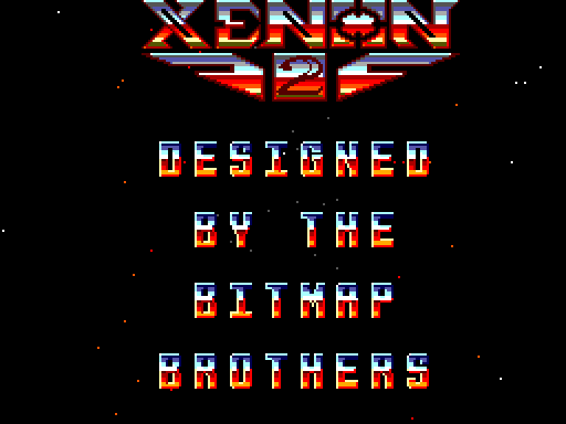 Xenon 2: Megablast Sega Master System Screenshot: Title screen.