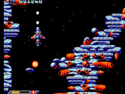 Xenon 2: Megablast for Sega Master System - Acquired a weapon upgrade allowing me to shoot backwards as well...