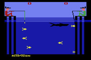 Fishing Derby for Atari 2600 - Game start.