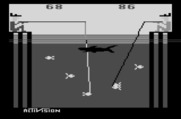 Fishing Derby for Atari 2600 - Try to catch the deeper fish, they're worth more points.