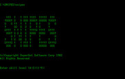 Snipes for IBM PC/Compatibles - Title screen.