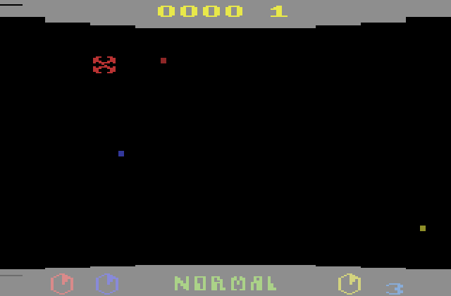 China Syndrome Atari 2600 Screenshot: Game start.