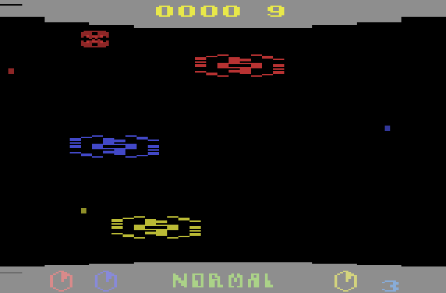 China Syndrome Atari 2600 Screenshot: Starting screen.
