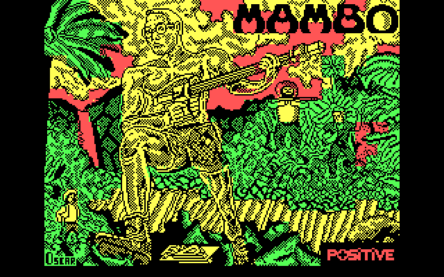 Mambo IBM PC/Compatibles Screenshot: Title screen.
