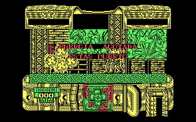 Mambo IBM PC/Compatibles Screenshot: Game over.