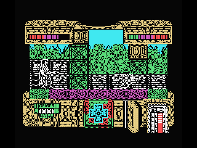 Mambo MSX Screenshot: Another enemy sneaks up!